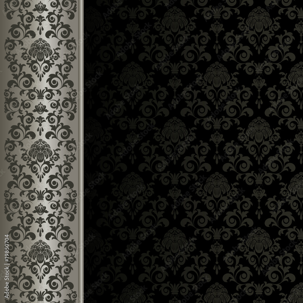Background with gray flowers and leaves Background with gray flowers and leaves