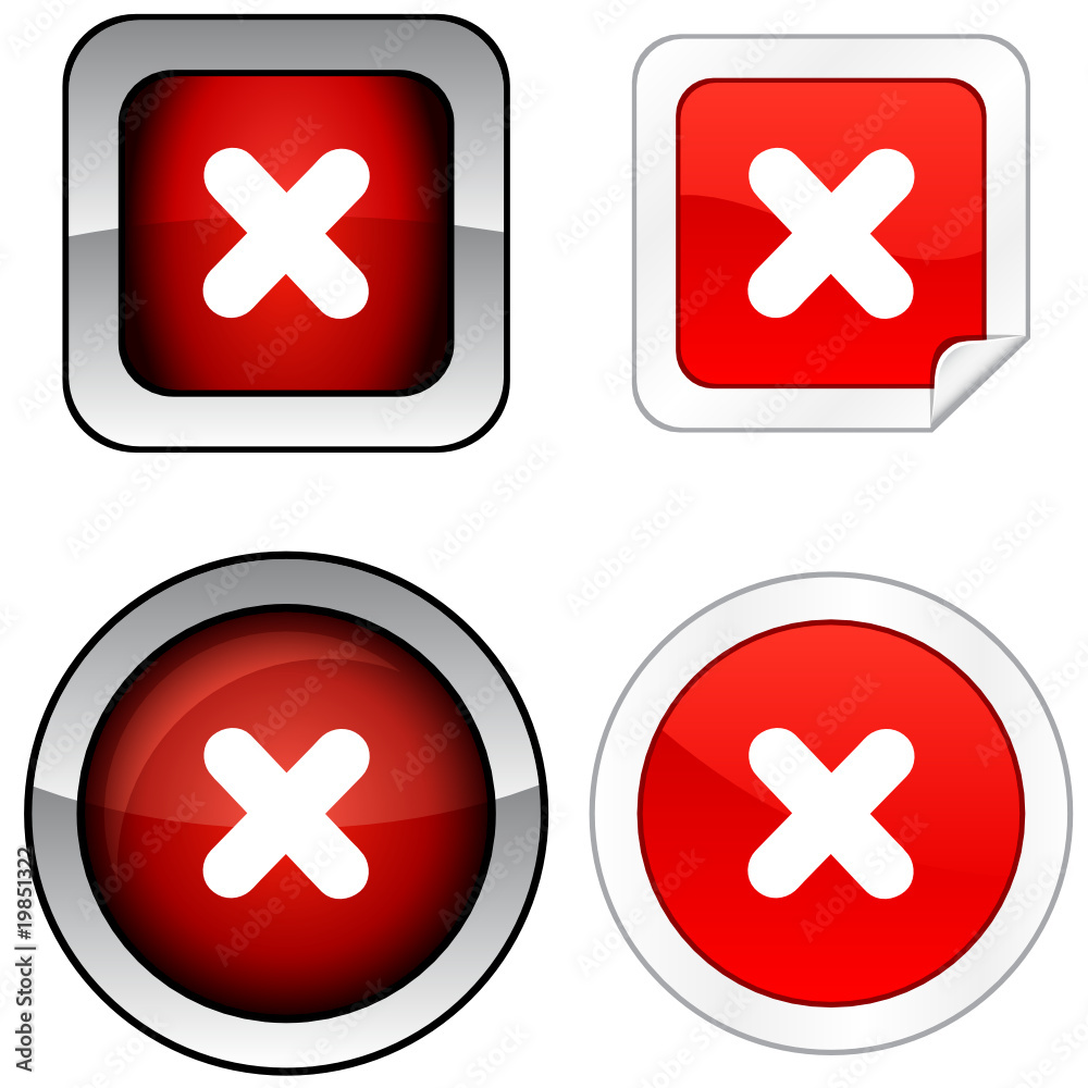 Cross web buttons. Vector illustration. Cross web buttons. Vector illustration.