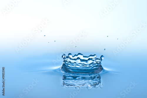 Blue water environmental abstract background - blue water drop s