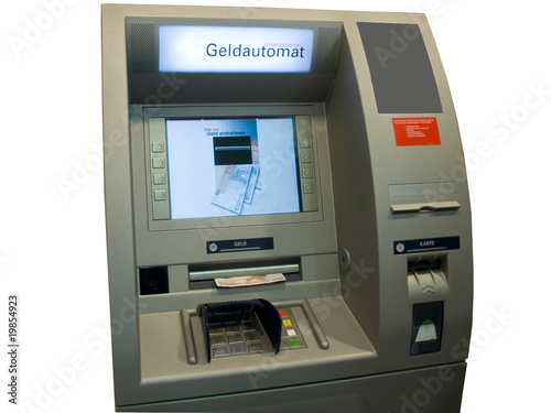 Geldautomat freigestellt photo