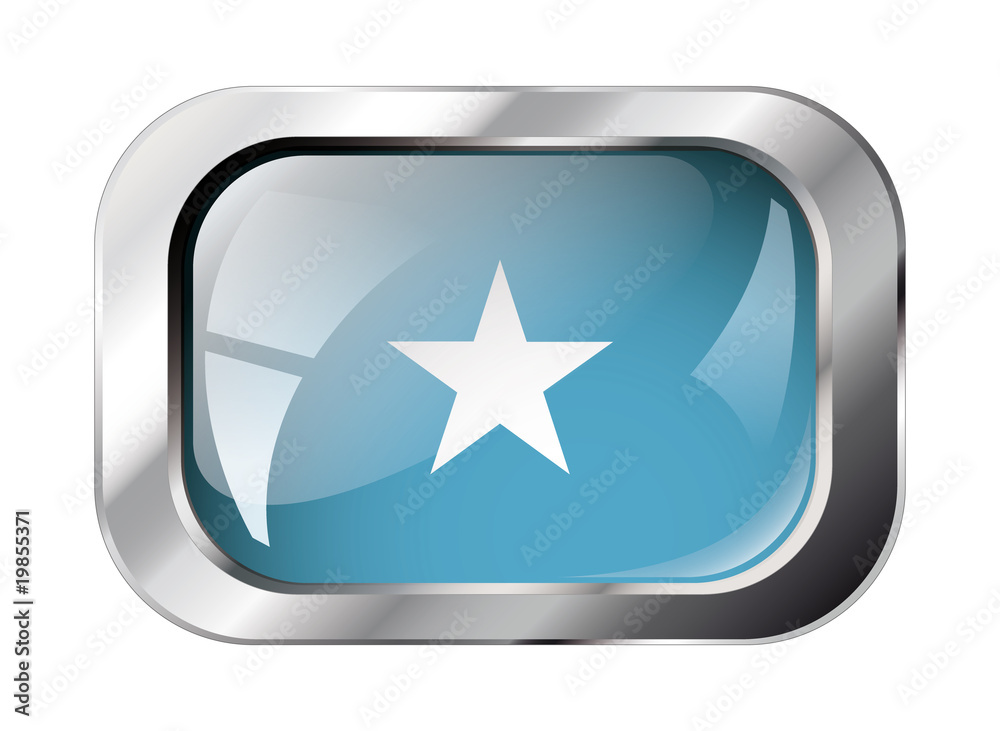 somalia shiny button flag vector illustration. Isolated abstract