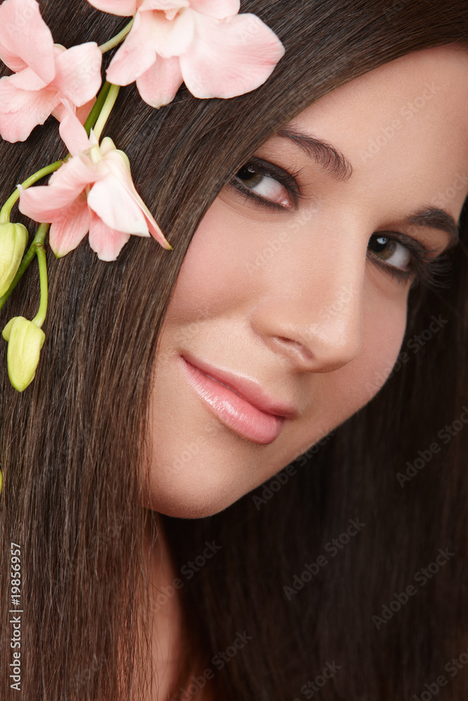 Naklejka premium Straight hair