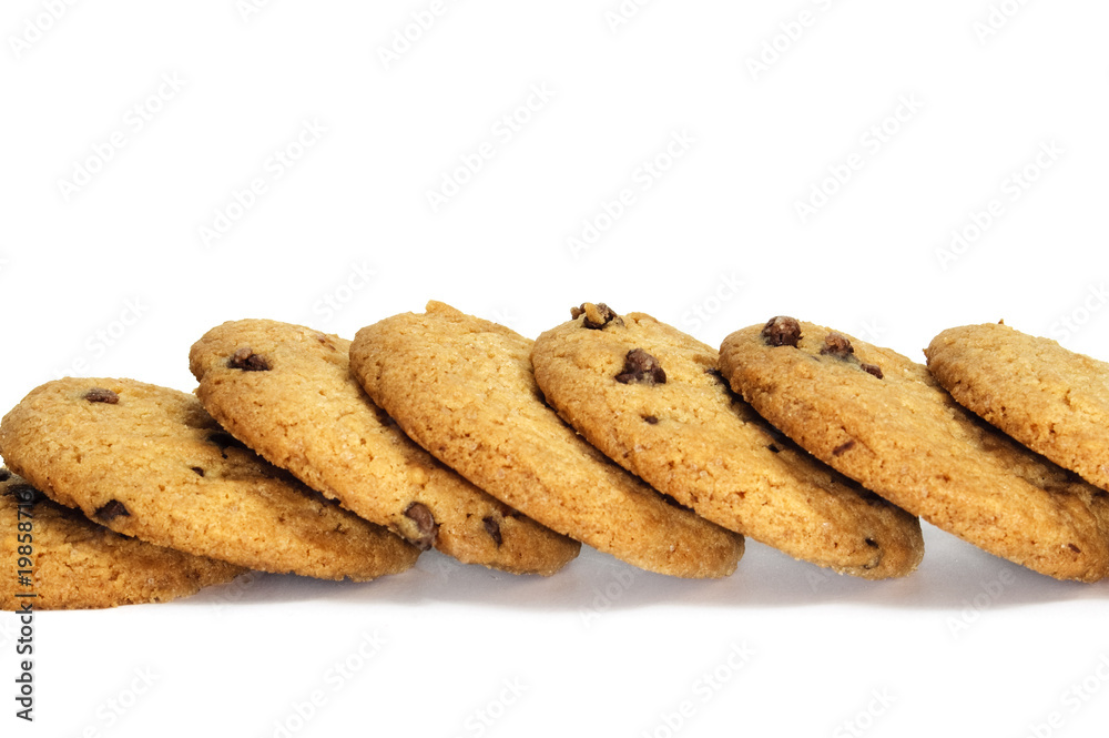 closeup of a pile of  a cookies