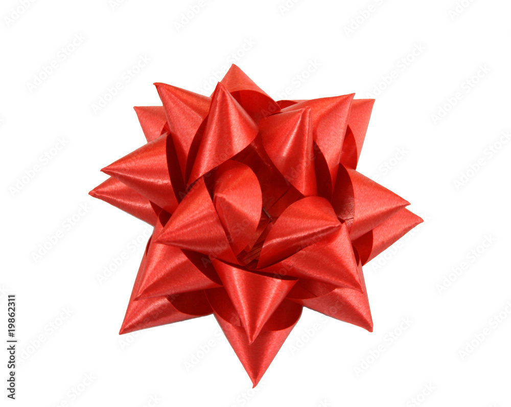 red bow isoalted