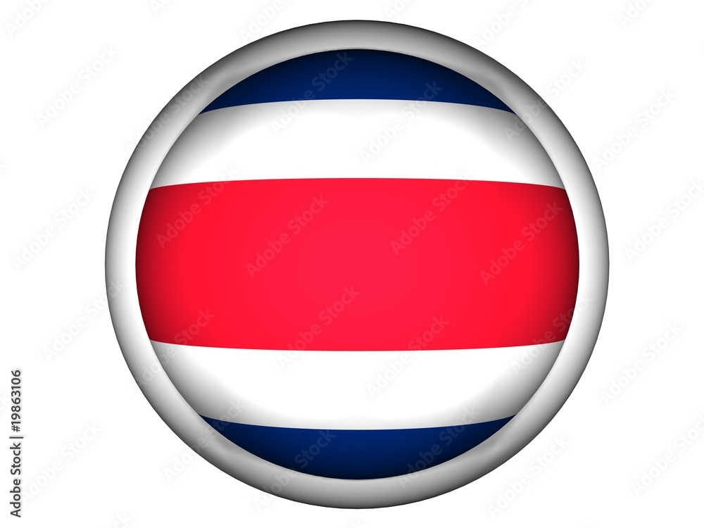 National Flag of Costa Rica | Button Style | National Flag of Costa Rica | Button Style |