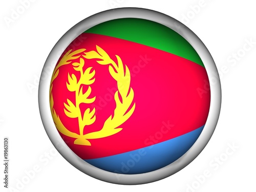 National Flag of Eritrea | Button Style |