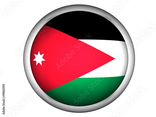 Free Download National Flag of Jordan | Button Style | - GFXLoad