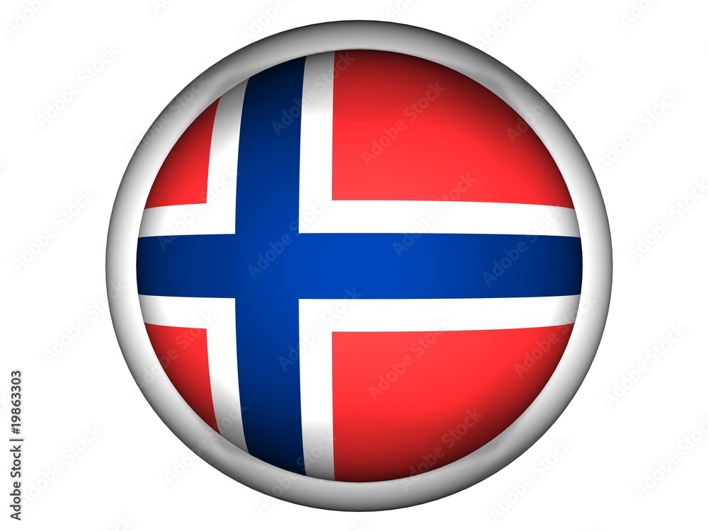 National Flag of Norway | Button Style | National Flag of Norway | Button Style |