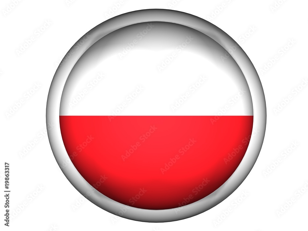National Flag of Poland | Button Style | National Flag of Poland | Button Style |
