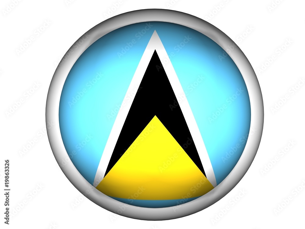 National Flag of Saint Lucia | Button Style | National Flag of Saint Lucia | Button Style |