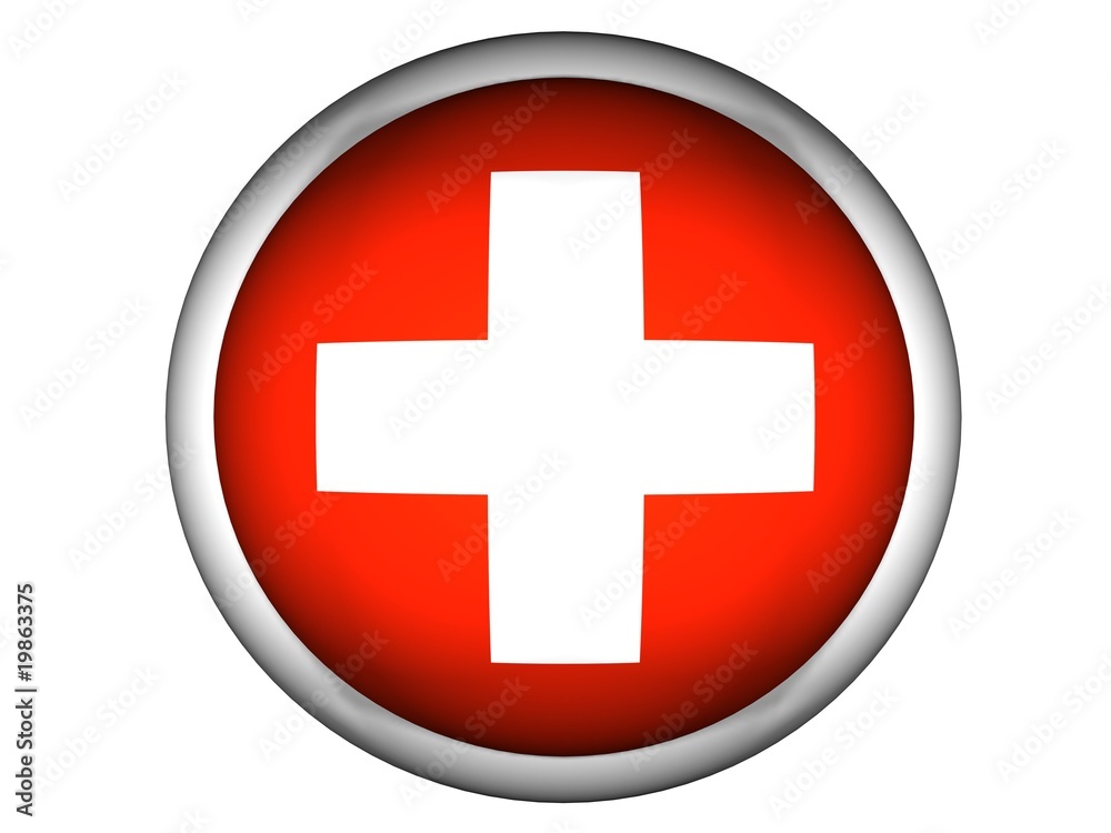 National Flag of Switzerland | Button Style | National Flag of Switzerland | Button Style |