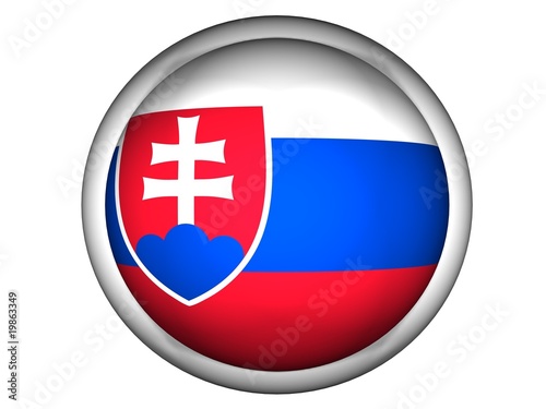 Free Download National Flag of Slovakia | Button Style | - GFXLoad