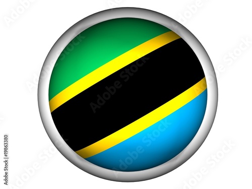 Free Download National Flag of Tanzania | Button Style | - GFXLoad