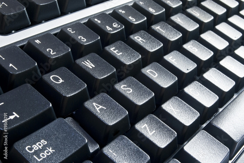 Black computer keyboard