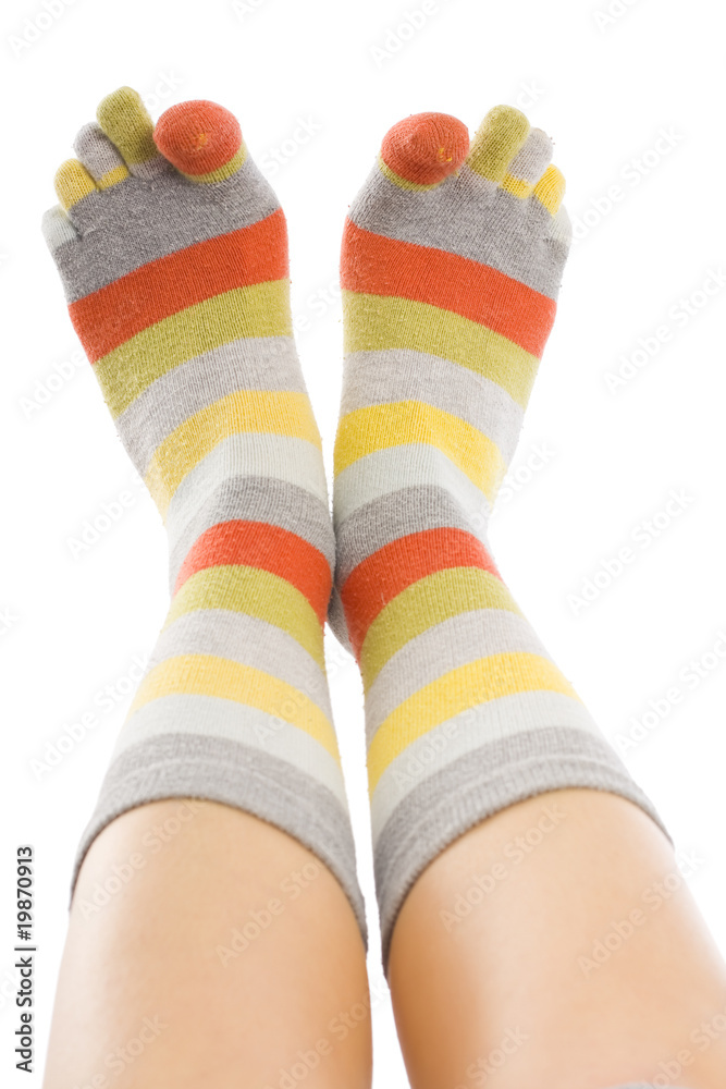 Feet Isoalted On White Feet Isoalted On White