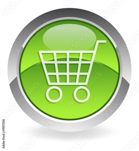green shopping cart