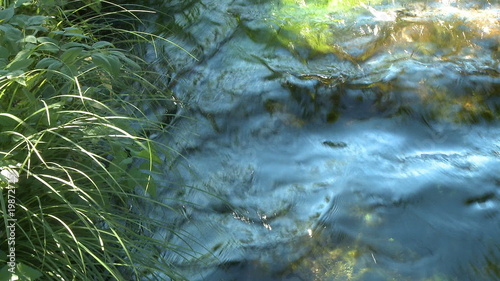 Stream of pure fresh water