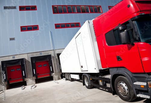 truck logistics building