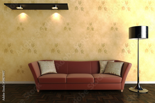 3d room render photo