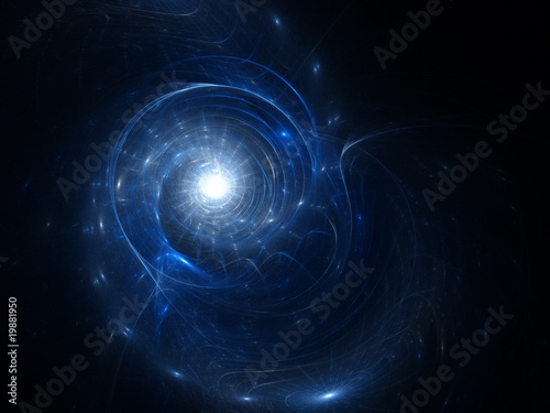 Abstract art blue galactic (wallpaper) on dark background.