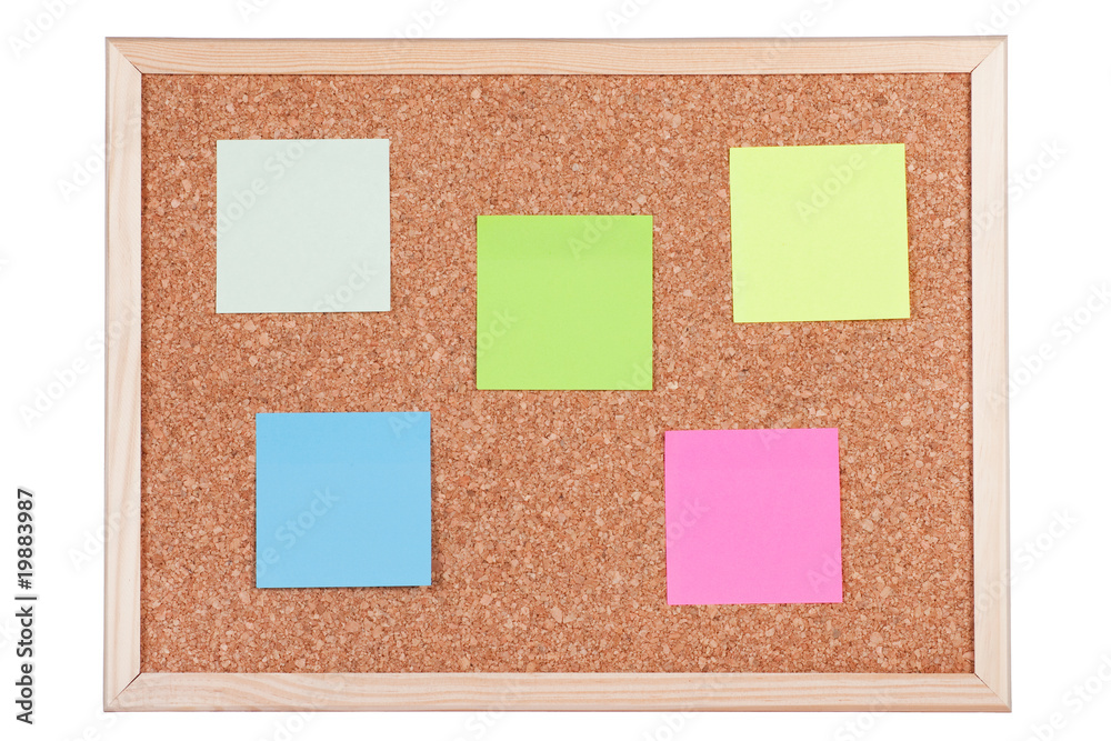 Fototapeta premium Corkboard with Notes