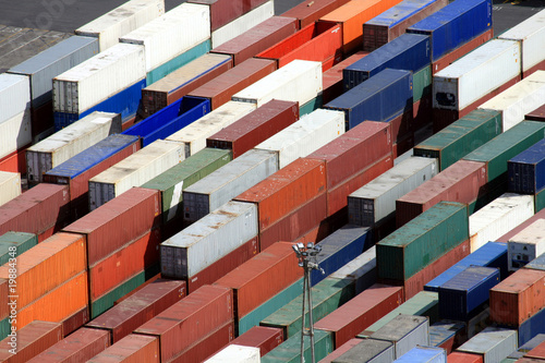 Containers in the harbor