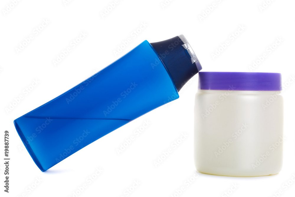 set of cosmetic means on care of hair and a skin set of cosmetic means on care of hair and a skin