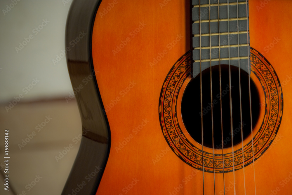 Obraz premium Classic guitar close up
