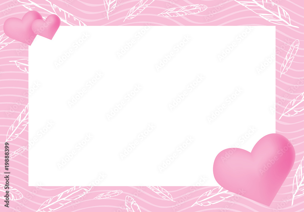 Vector illustration of pink frame