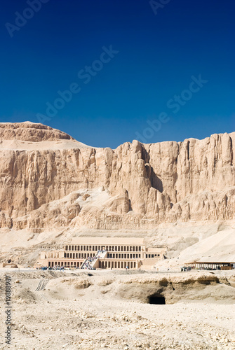 View of temple of Hatshepsut at Luxor Egypt