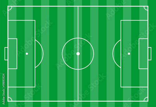 Soccer field from above