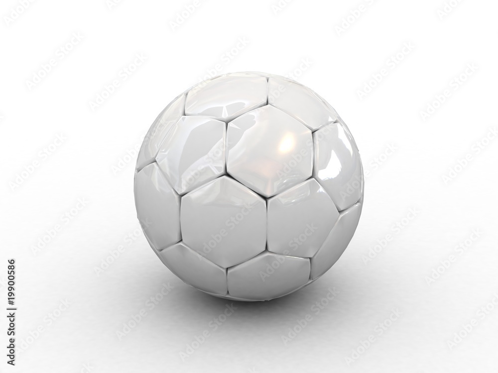 3d soccer ball isolated