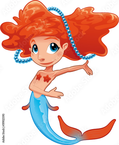 Young mermaid.