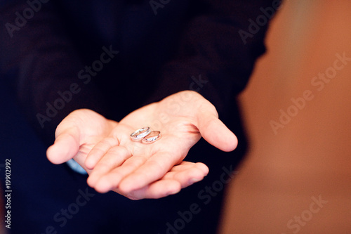 wedding rings on the hands