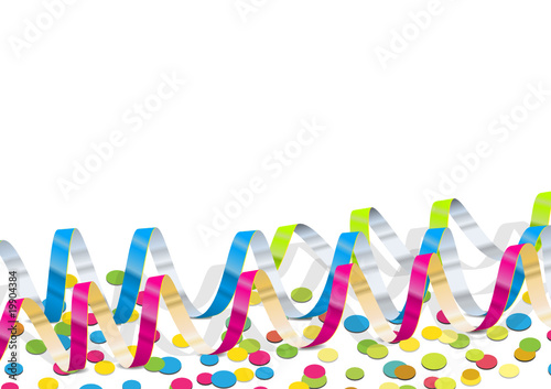 Party decoration isolated on a white background for your text
