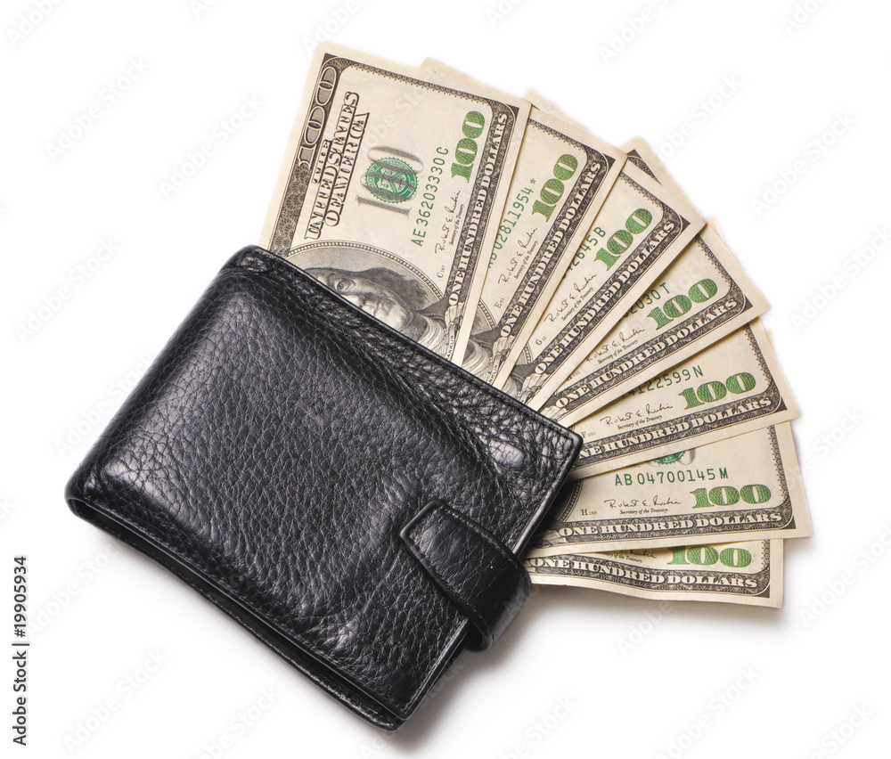 Dollars in wallet Dollars in wallet
