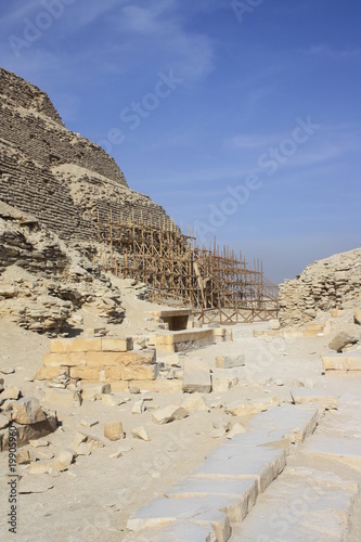 Stufenpyramide in Sakkara, Ausschnitt