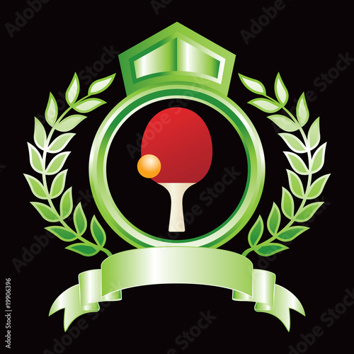 ping pong paddle green royal display
