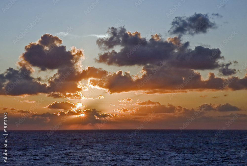 Sunset taken Eastern Mediterranean, offshore Israel.