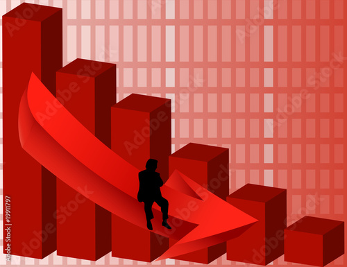 Business Failure - vector illustration