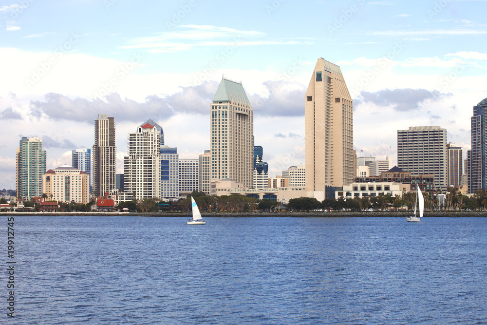 Fototapeta premium San Diego skyline