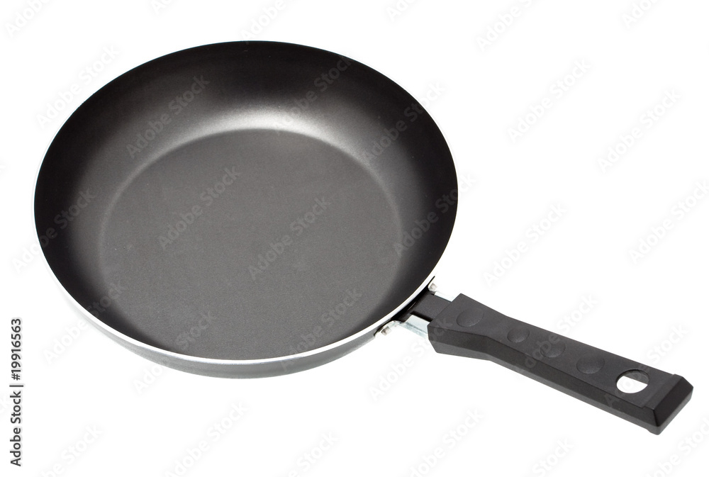 Fry pan isolated on a white background Fry pan isolated on a white background