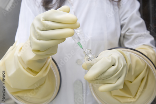 Research in laboratory of nuclear medicine