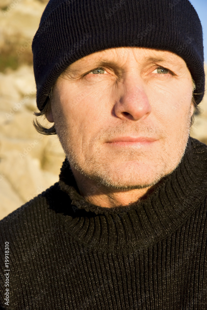 pensive looking outdoor man pensive looking outdoor man