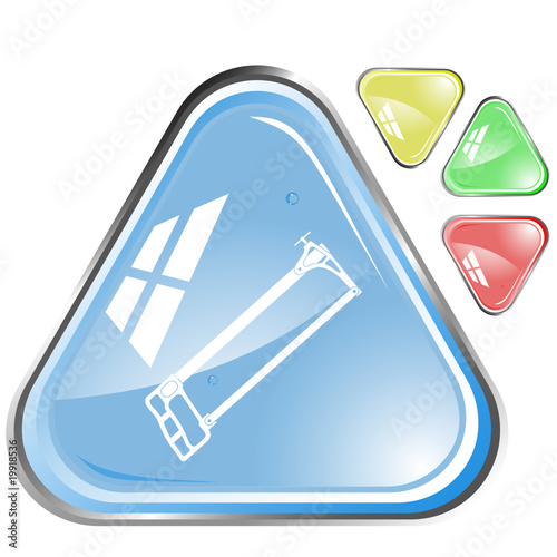 vector icon of hacksaw