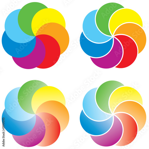 rotating colored circles
