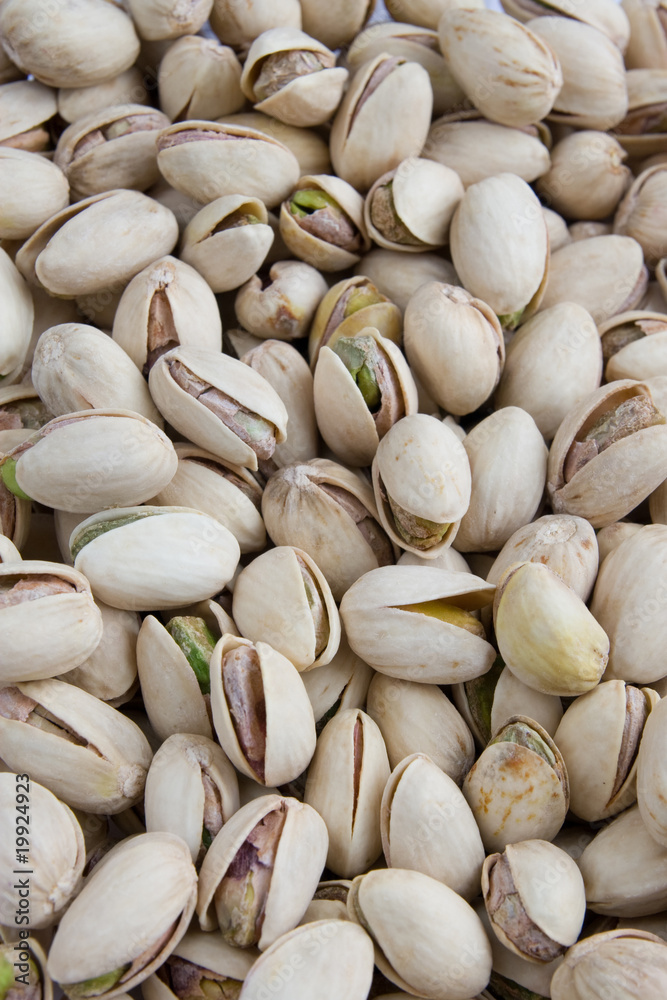 Background of salted pistachios