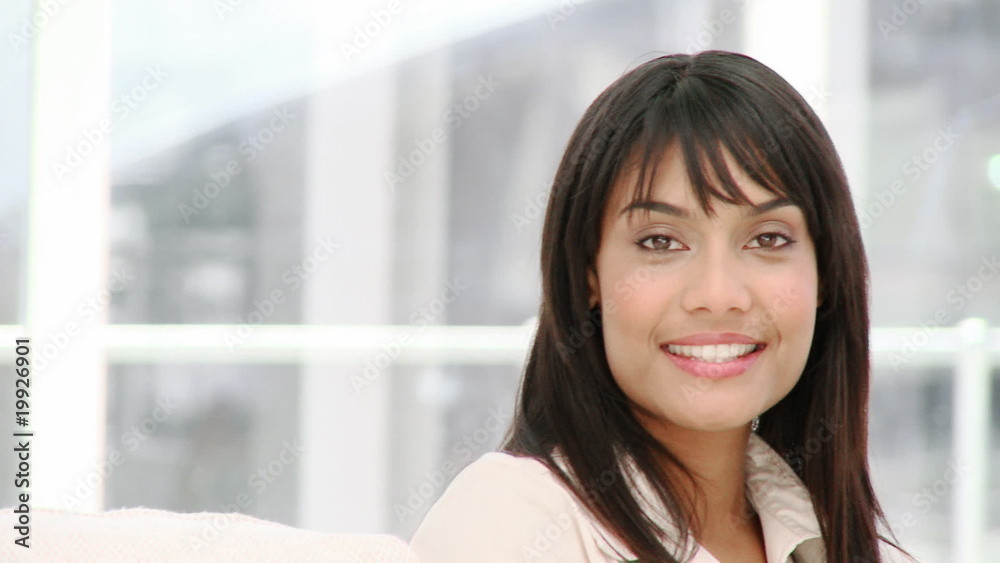 Portrait of a smiling ethnic businesswoman Portrait of a smiling ethnic businesswoman