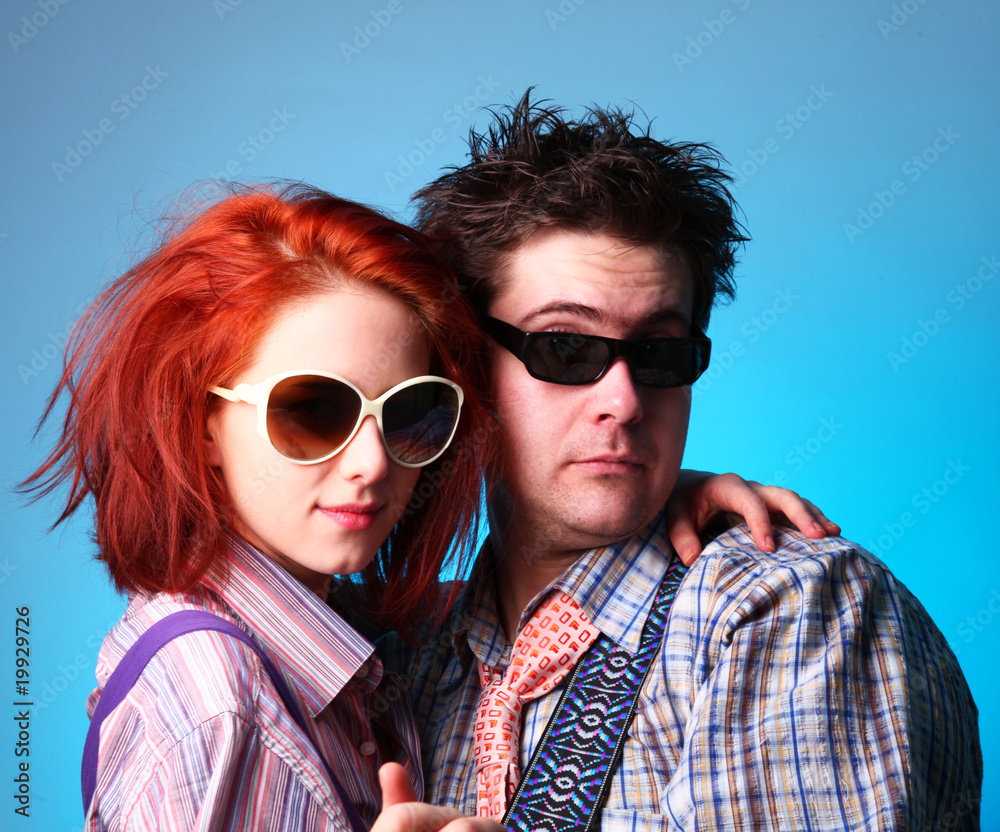 Fashion boy and girl