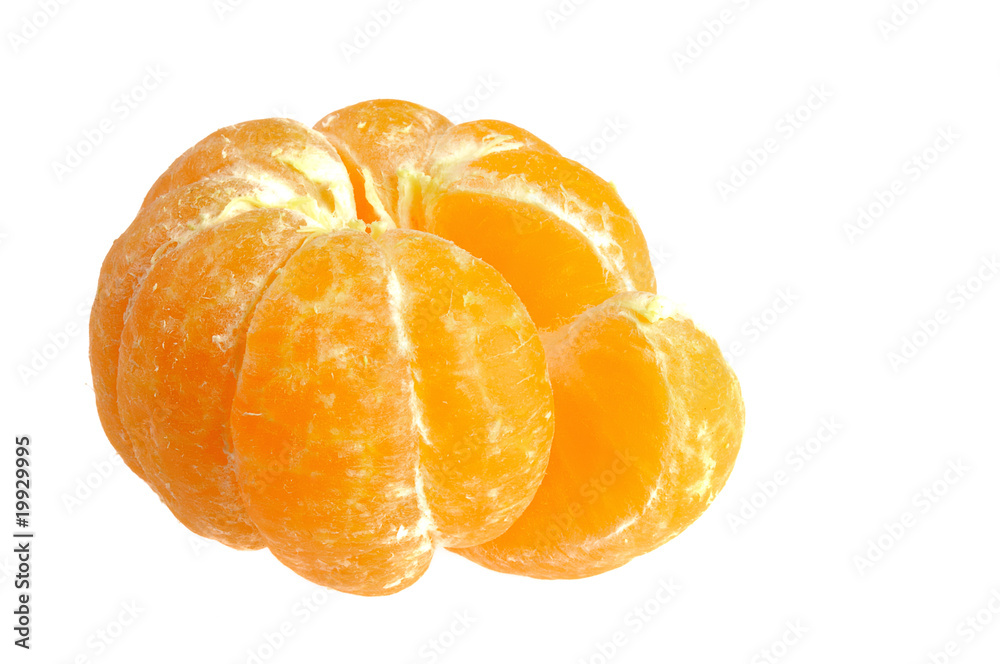 Eine geschälte Mandarine Eine geschälte Mandarine